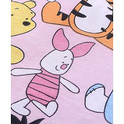 Babyhug Disney Single Jersey Knit Half Sleeves T-Shirt & Shorts Set With Winnie The Pooh Print - Multicolor
