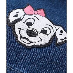 Babyhug Disney Single Jersey Knit Frill Sleeves Top & Shorts Set with 101 Dalmatians Graphics - Green
