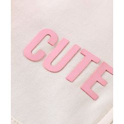 Babyhug Cotton Terry Knit Premium Light Gauge Terry Full Sleeves Hooded T-Shirt & Lounge Pants Set With Text Print - White & Pink