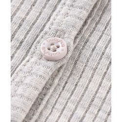 Babyhug Full Sleeves Front Open & Pullover Thermal Wear Vests Pack of 2 - Light Grey