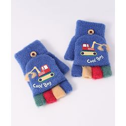 Babyhug Woollen Cap Gloves With Muffler Multicolour - Cap Diameter 8.5 cm main image 1