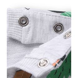 Babyhug Cotton Knit Full Sleeves Sweatshirt With Animal Graphics Pack of 2 - Blue & Light Grey