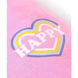 Babyhug Cotton Knit Full Length Lounge Pants Polka Dots & Hearts Printed with Bow Applique Pack of 3 - Multicolour
