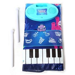 Babyhug 9-in-1 Musical Playmat with Piano, Drum & AUX Support|Sensory & Auditory Stimulation|24 Keys, 8 Instruments, 10 Demos|Easy-to-Clean, Gift-Ready|3+ Years|BIS Certified|L*B: 90x70 cm