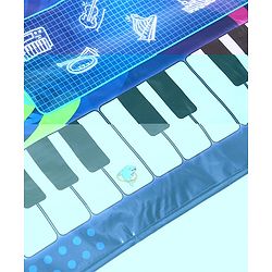 Babyhug 9-in-1 Musical Playmat with Piano, Drum & AUX Support|Sensory & Auditory Stimulation|24 Keys, 8 Instruments, 10 Demos|Easy-to-Clean, Gift-Ready|3+ Years|BIS Certified|L*B: 90x70 cm