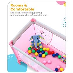 Babyhug Disney Minnie Printed Playpen - Pink