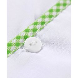 Babyhug 100% Cotton Cambric Sleeveless Front Open Jhablas with Animal Print Pack of 5 - White
