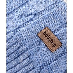 Babyhug Knitted Full Sleeves Pullovers Sweater With Colour Block & Cable Knit Design - Multicolour