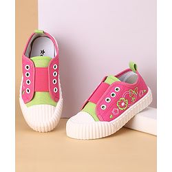 Cute Walk by Babyhug Casual Slip On Shoes - Fuschia