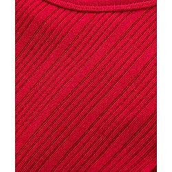 Babyhug Pull Over Full Sleeve Solid Color Thermal Vest - Red