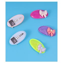 Babyhug Free Size Snap Clips with Bow Applique Pack of 5 - Multicolor