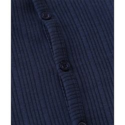 Babyhug Front Open Full Sleeves Thermal Vest Solid Colour Pack of 2- Navy & Light Blue