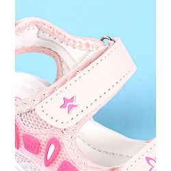 Cute Walk by Babyhug Slip On Sandals with Velcro Closure - Water Red
