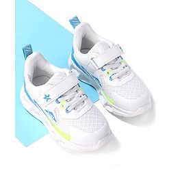 Cute Walk by Babyhug Slip On Sneakers with Velcro Closure - White