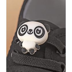 Cute Walk by Babyhug Casual Shoes with Velcro Closure Panda Applique - Green