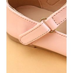 Cute Walk by Babyhug Ballerinas With Floral Applique - Pink