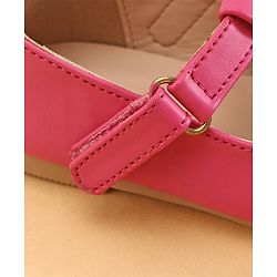 Cute Walk by Babyhug Ballerinas With Floral Applique - Pink