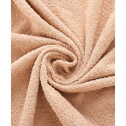 Babyhug Woven Terry Hooded Towel Lion Embroidery - Brown