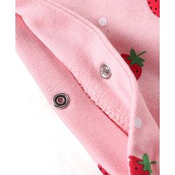Babyhug Interlock Cotton Knit Full Sleeves Footed Sleep Suit with Fruit & Polka Dots Print Pack of 3 - Multicolour