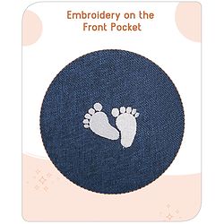 Babyhug Multipurpose Diaper Backpack -Denim Blue