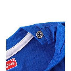 Babyhug Cotton Knit Full Sleeves T-Shirt With Text Graphics - Royal Blue