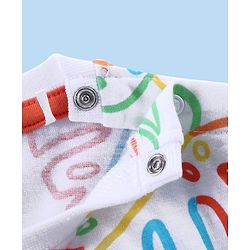 Babyhug Cotton Knit Half Sleeves T-Shirt & Shorts Set With Leafy Print - Multicolor