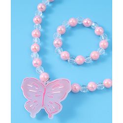 Babyhug Free Size Jewellery Set - Light Pink