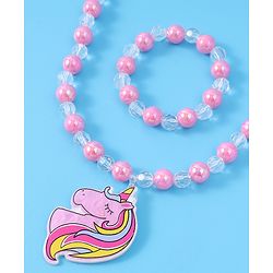 Babyhug Free Size Jewellery Set - Dark Pink
