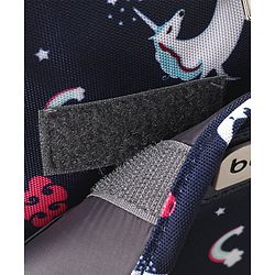 Babyhug Mini Travel Diaper Sling Bag Unicorn Theme- Blue