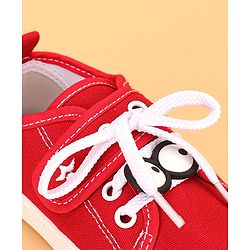Cute Walk by Babyhug Velcro Casual Shoes- Red