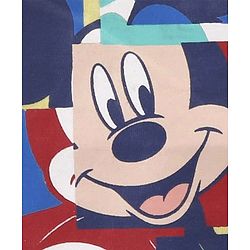 Babyhug Disney Single Jersey Half Sleeves T-Shirt with Mickey Mouse Graphic -Yellow