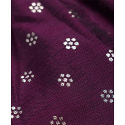 Babyhug Woven Sleeveless Mirror & Sequin Embroidered Lehenga Choli Set with Dupatta - Purple