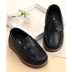 Cute Walk by Babyhug Formal Slip On Shoes - Black