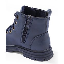 Cute Walk by Babyhug Lace Up Winter Boots - Black