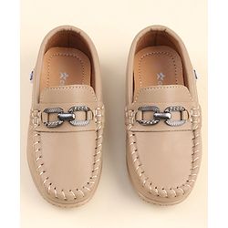 Cute Walk by Babyhug Formal & Party Wear Slip On Shoes - Khaki