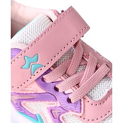 Cute Walk by Babyhug Sneaker With Velcro Closure Solid - Pink