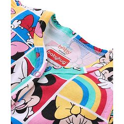 Babyhug Interlock Frill Sleeves Front Open Jhablas Minnie & Friends Print Pack of 3 - Multicolour