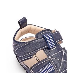 Cute Walk by Babyhug Booties with Velcro Closure - Navy Blue