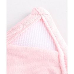Babyhug Cotton Bibs Dinosaur Embroidery Set of 3 - Pink & White