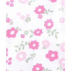 Babyhug Cotton Bibs Dinosaur Embroidery Set of 3 - Pink & White