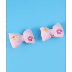 Babyhug Free Size Hair Pins & Clips with Bow & FLoral Applique Pack of 6 - Purple