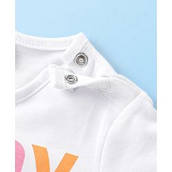 Babyhug Terry Knit Full Sleeves Hooded Sweatjacket & Joggers Set with T-Shirt Camo & Text Print - Multicolour