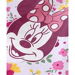 Babyhug Disney Single Jersey Frill Sleeves Top with Minnie Mouse Print Pack of 3 - Green Pink & White