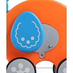 Babyhug Premium Battery Operated Elephant Pull Along Toy With Music & Lights - Orange