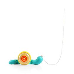 Babyhug Premium Battery Operated Snail Pull Along Toy With Music & Lights - Sky Blue