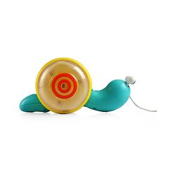 Babyhug Premium Battery Operated Snail Pull Along Toy With Music & Lights - Sky Blue
