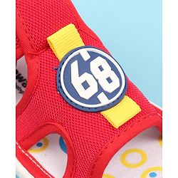Cute Walk by Babyhug Velcro Closure Sandals with Applique - Red