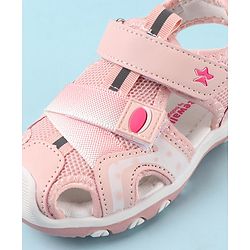 Cute Walk by Babyhug Velcro Closure Sandals - Fuchsia
