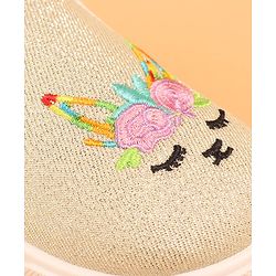 Cute Walk by Babyhug Unicorn Embroidered Slip On Casual Shoes - White