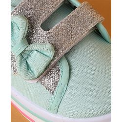 Cute Walk by Babyhug Casual Shoes with Bow Applique- Blue